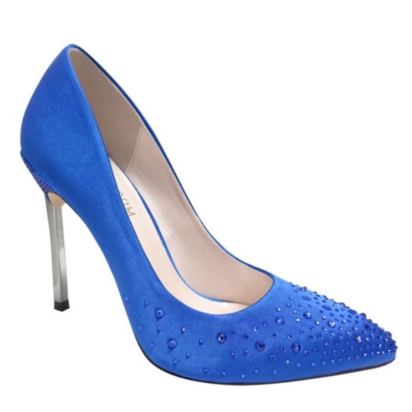 Blossom Shoes - Royal Blue Satin Pump